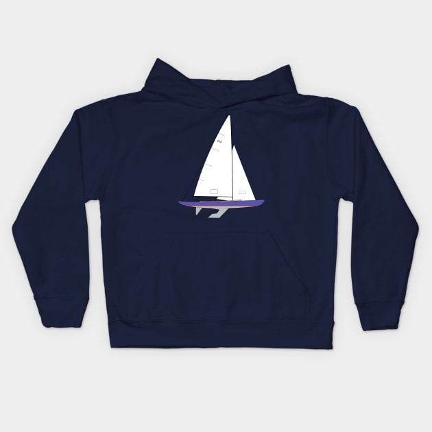 International 210 Sailboat Kids Hoodie by CHBB